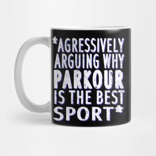 Free athlete parkour girl runner gift Mug